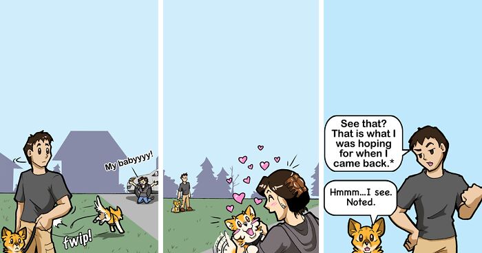 My Comics Are Capturing My Daily Life As A Dog Owner, And Here Are My 25 Recent Works