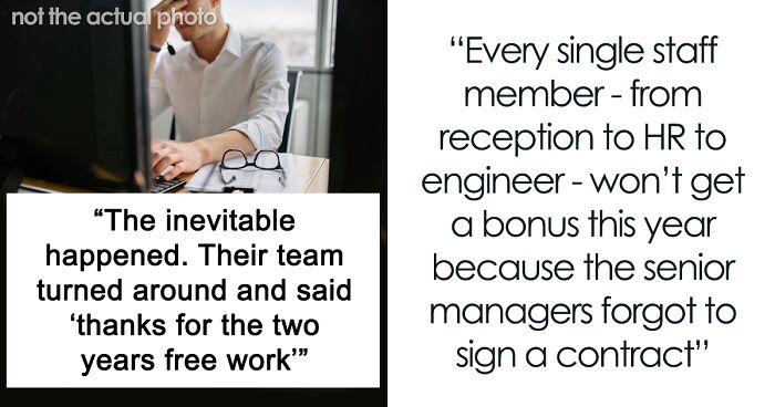 “Thanks For The 2 Years' Free Work”: Company Cancels Team’s Performance Bonus As Senior Managers Forgot To Sign A Contract