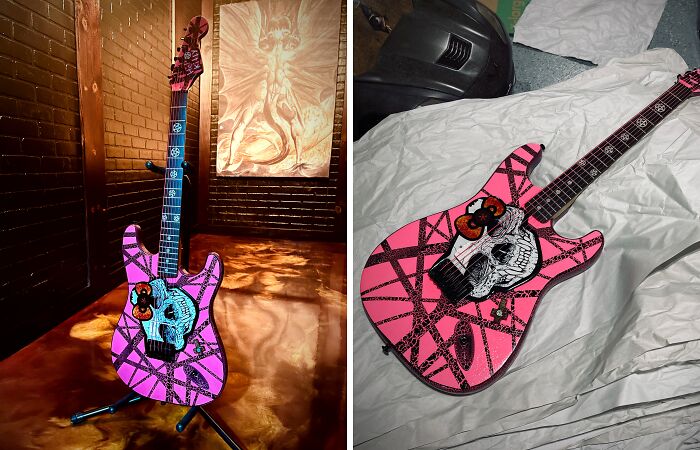 The Hell Kitty: My Own Version Of The Hello Kitty Guitar (5 Pics)