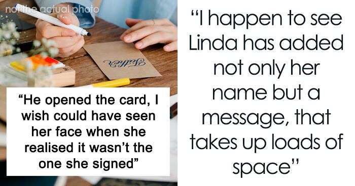 Karen Refuses To Give Money For Sick Manager’s Gift, Still Writes Her Name In The Card, Drama Ensues When Coworker Chucks It Away