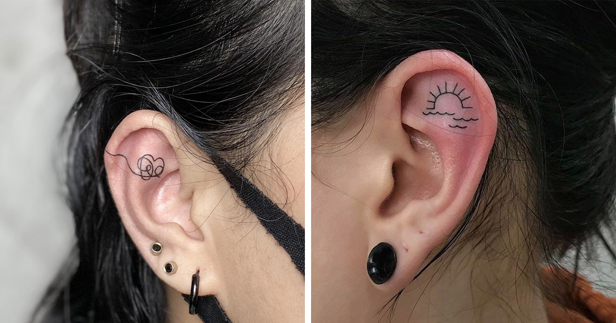 150 Finest Ear Tattoo Designs That Will Convince You To Book An  Appointment  Psycho Tats