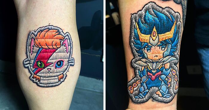 The Fusion Of Two Arts: Eduardo Lozano's Embroidery-Inspired Tattoos (80 New Pics)