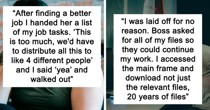 People Are Sharing The Last Thing They Did To Piss Off Their Awful Boss Before Quitting (39 Stories)