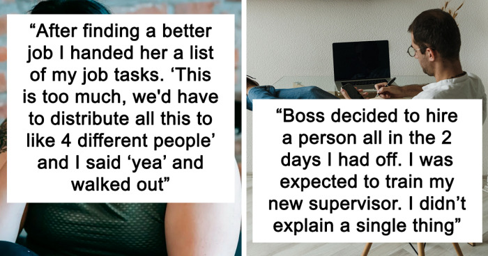 39 People Share Their Final Burn To A Boss Before Quitting