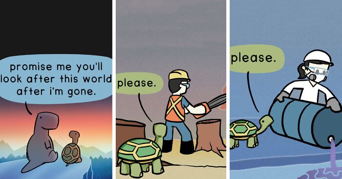 Rewriting Extinction: 25 Inspiring Comics That Might Motivate Readers Into Taking Action To Protect Our Planet