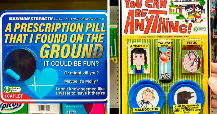 85 Hilarious Fake Products Planted In Real Stores By ‘Obvious Plant’ That Cracked Customers Up (New Pics)