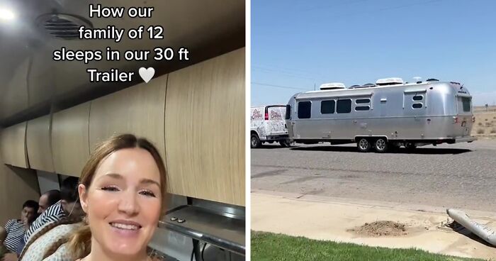 Intense Discussion Ensues After This Mom Shared How Her 12-Person Family Fits In A Trailer For Travel