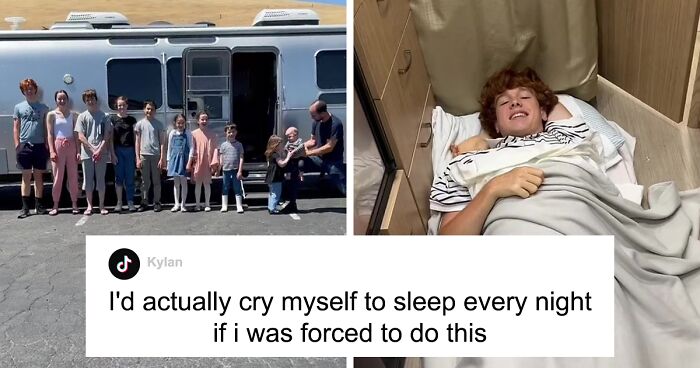 Family Of 12 Shows How They Manage To Travel In A 30-Foot Trailer And People Online Don't Approve