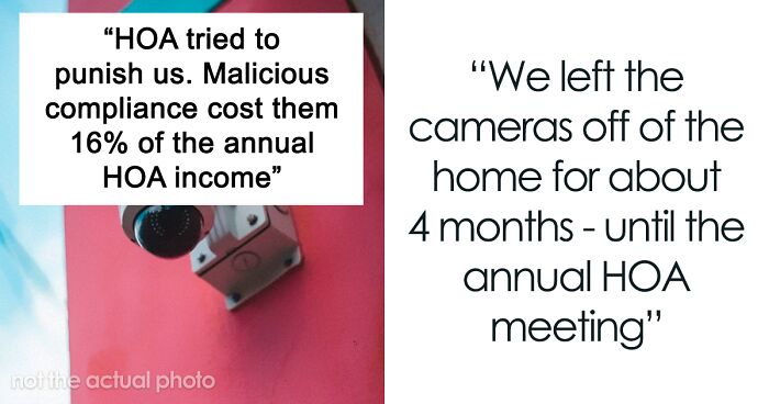 Homeowners Make It Their Goal To Make HOA Spend As Much Money As Possible After They Get Sued For Putting Up Cameras