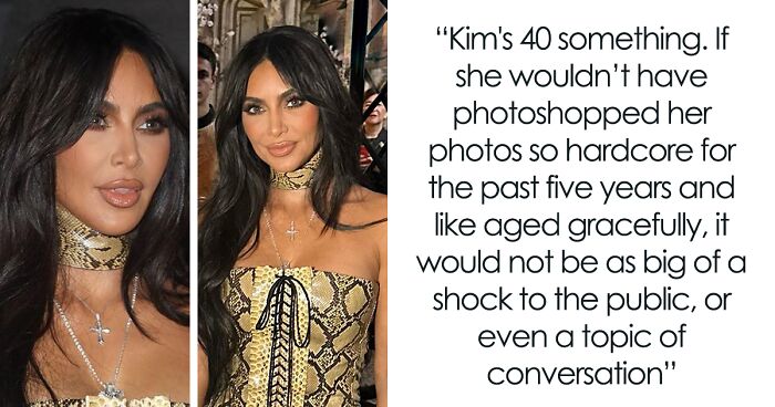 People Believe Kim Kardashian Is Hiding The Signs Of Aging On Her Face After Unedited Photos Are Released