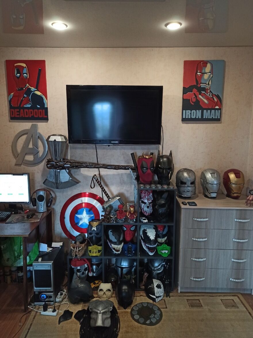 My Superhero Rack! My Hobbies!