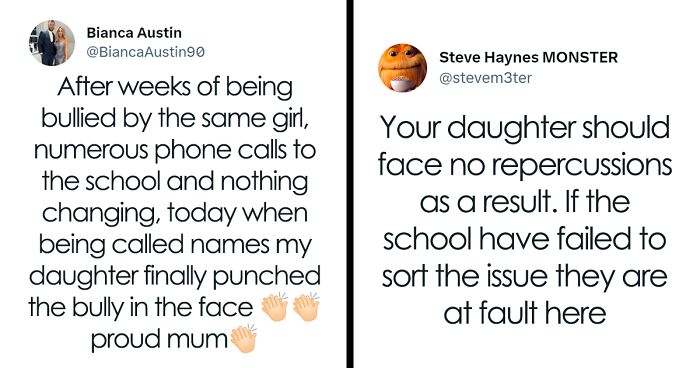 School Penalizes Girl For Punching Her Bully In The Face, But Her Mom Showers Her With Pride, Stirring Up Important Discussion Online