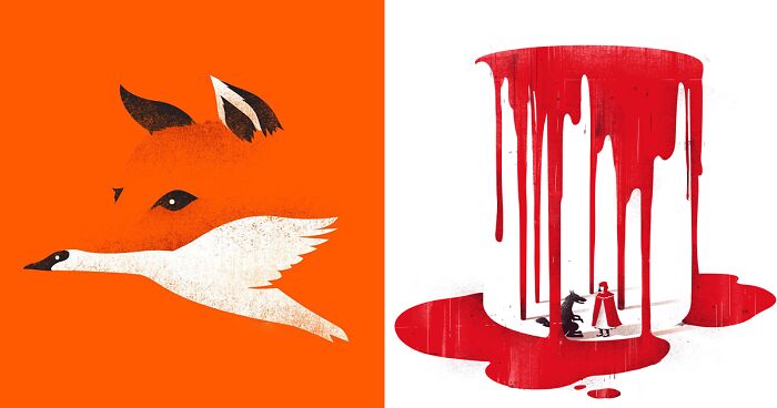 30 Clever Illustrations By Tang Yau Hoong That Make Use Of Negative Space