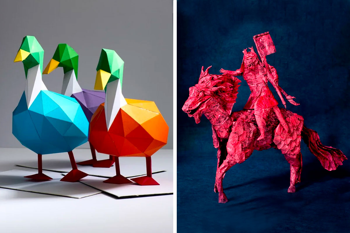 Paper Cut Out Art – Using Paper To Create Sculpture Like Effect - Bored Art