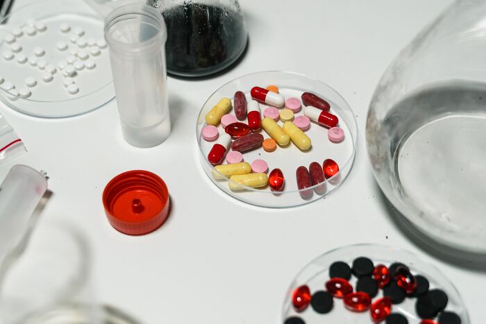 Many Tablets On The Medicine Table 