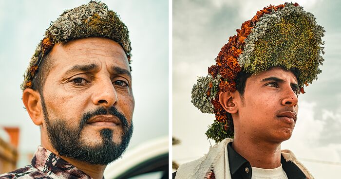 The Flower Men Of Saudi Arabia: I Photographed A Tribe Of People Known For Wearing Garlands Of Flowers And Herbs (18 Pics)