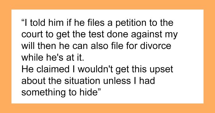 Husband Demands A Paternity Test, Thinking Wife Must Be Cheating Since He's Not Satisfying In The Bedroom, She Confesses She'll Probably Leave Him