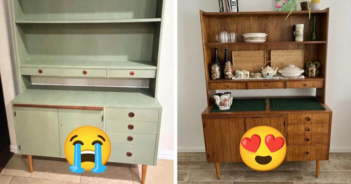 67 Before And After Images Of Items Rescued From Pinterest Trends, As Shared Online (New Pics)