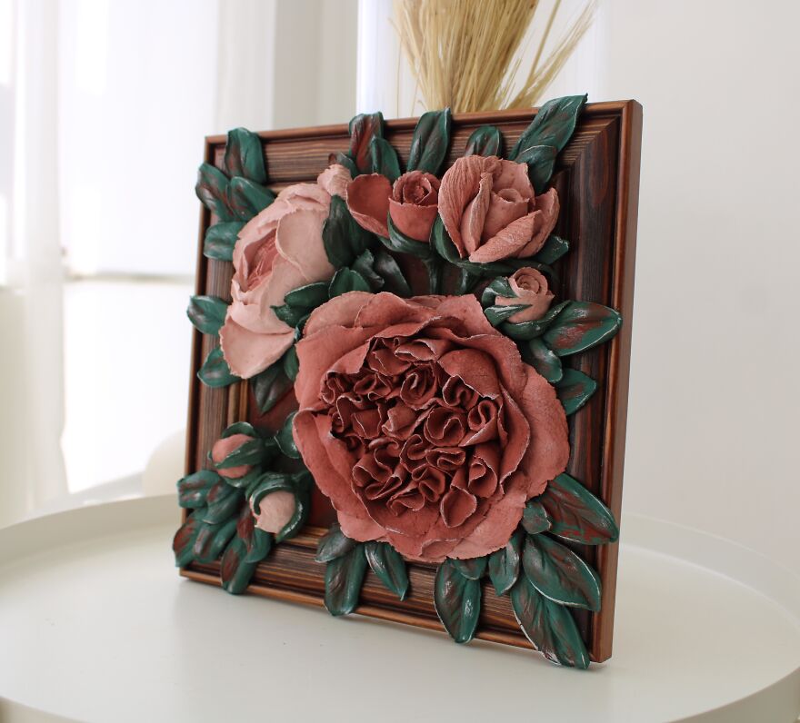 My 20 Floral 3D Paintings From Decorative Plaster