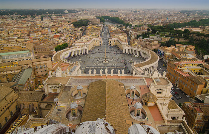 Vatican City from the height