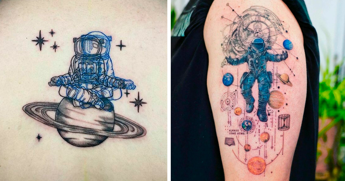 Space Cat tattoo  Tattoos Astronaut tattoo New tattoos