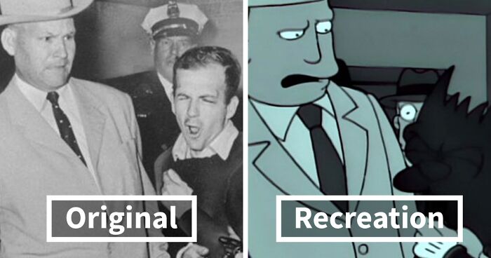 17 Historic Image Recreations Uncovered By This Fan Of The Simpsons