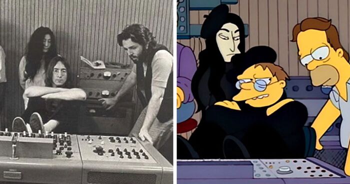 When The Simpsons Meet History: 17 Iconic Images Recreated In The Animated Series Found By This Fan On Twitter