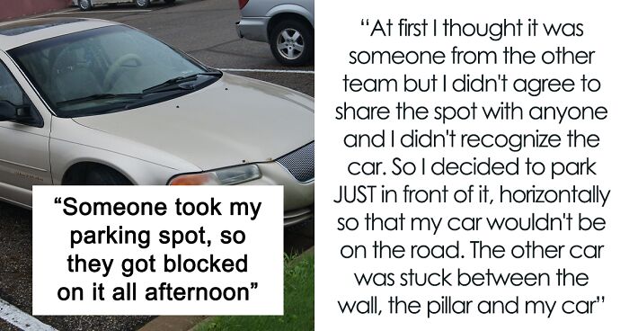 This Woman’s Idea Of Stealing Someone’s Parking Spot Backfires As The Owner Just Blocks Her Car, Making Her Wait For Almost 2 Hours