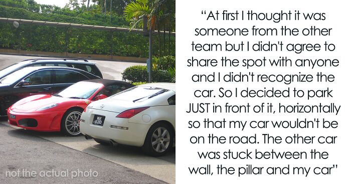 This Woman’s Idea Of Stealing Someone’s Parking Spot Backfires As The Owner Just Blocks Her Car, Making Her Wait For Almost 2 Hours