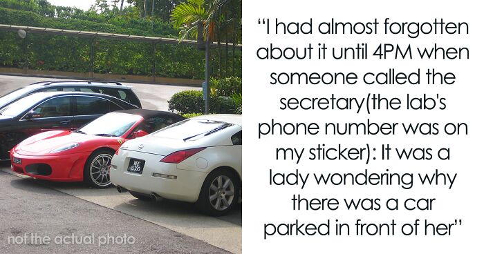 This Woman’s Idea Of Stealing Someone’s Parking Spot Backfires As The Owner Just Blocks Her Car, Making Her Wait For Almost 2 Hours