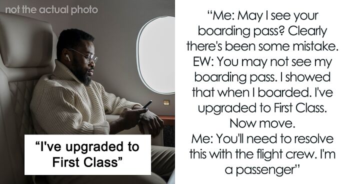 “I've Upgraded To First Class”: Woman Demands Passenger Who Paid For His Seat Move, Captain Decides To Lure Her Out Of The Plane And Leave Her Behind