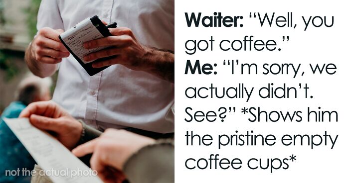 Women Are Surprised To Find Additional $9 Coffee Charge On Their Check, Rude Waiter Refuses To Fix It, So They Make Him Regret It