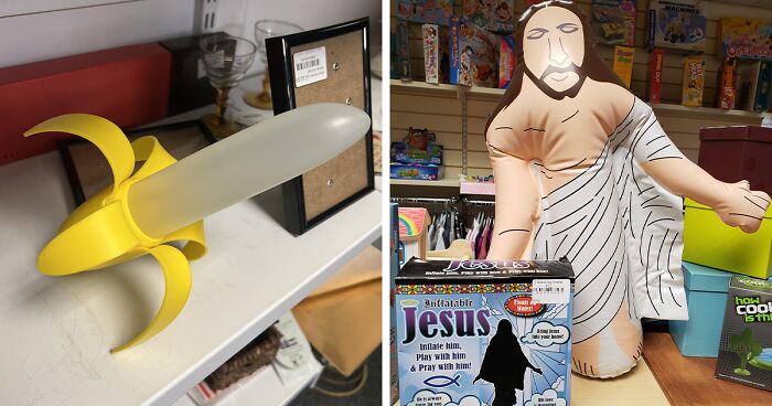 80 Unhinged Things Sold At Charity Shops That Only Prove How Wild Of A Ride Thrifting There Can Be