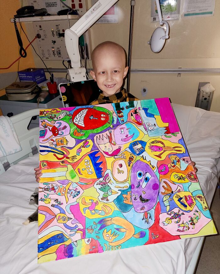 This Boy Is Fighting Rare Brain Cancer One Painting At A Time