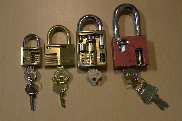 Collection Of Cutaway Padlocks