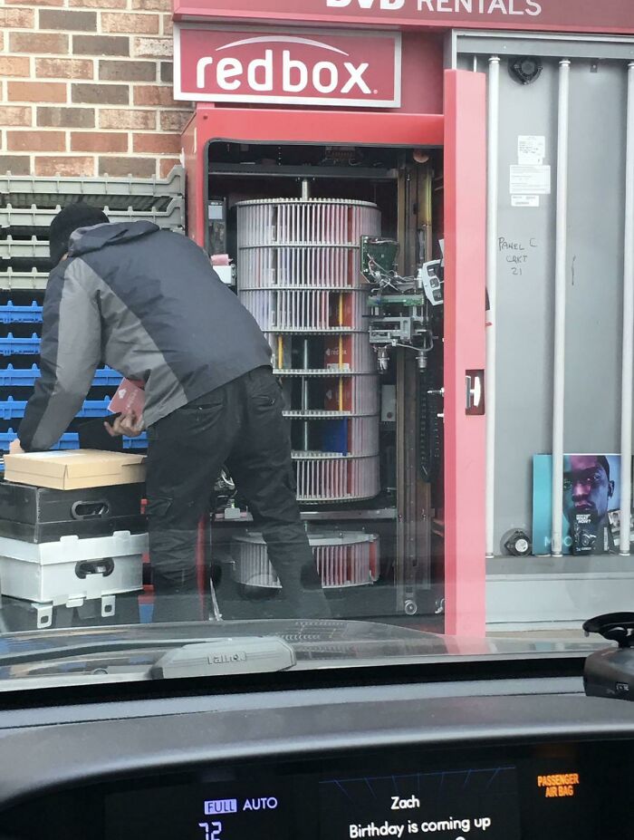 The Inside Of A Redbox Kiosk