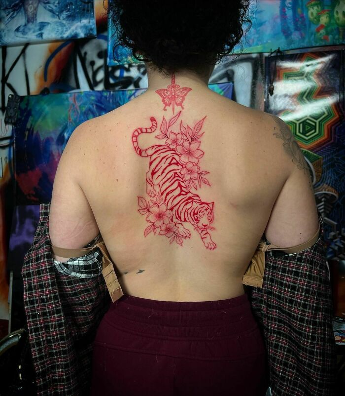 I see red  redtattoo spinetattoo tattoomami OKC latattooart   Spine Tattoo  TikTok