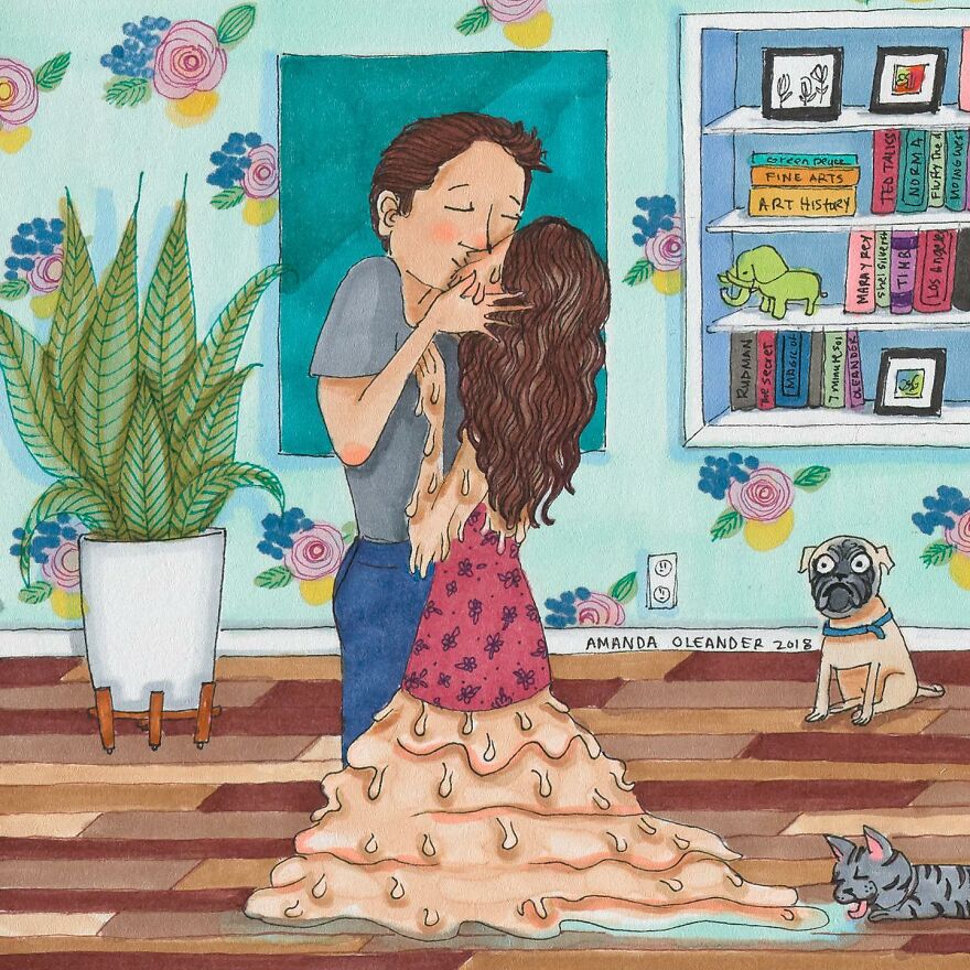 Artist Continues To Share Her Honest Illustrations To Show What Happens In Real Relationships