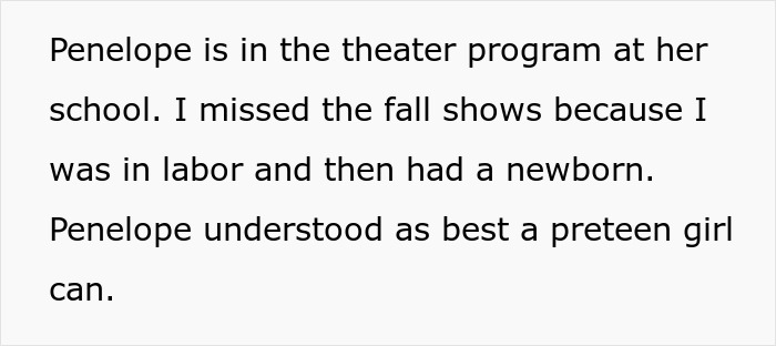 “This Has Caused Drama I Was Not Expecting”: Mom Misses Daughter’s School Performance Because Of Baby, Doesn’t Get Why She’s A Jerk