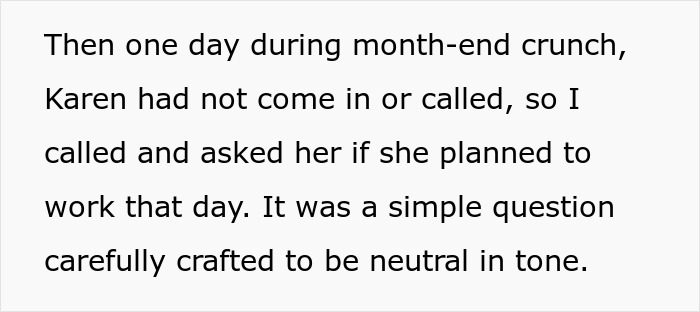 "She Told Me She Was Going To Report Me To HR - For A Company I No Longer Worked For": "Karen" Loses Her Mind After She Actually Had To Do Her Job After Months Of Slacking Off