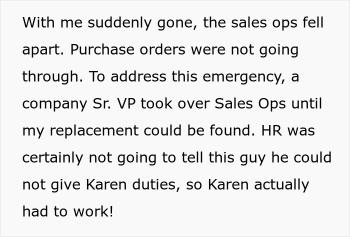 "She Told Me She Was Going To Report Me To HR - For A Company I No Longer Worked For": "Karen" Loses Her Mind After She Actually Had To Do Her Job After Months Of Slacking Off