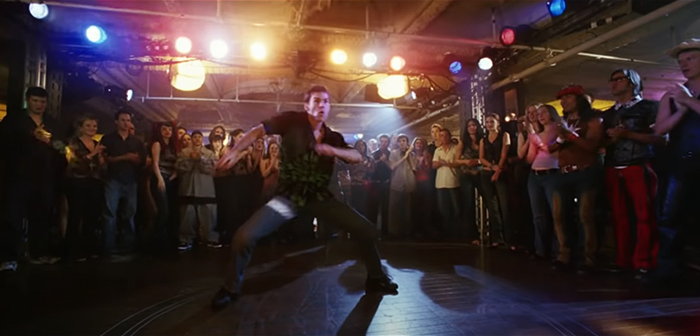 Stifler dance off on stage in American Wedding