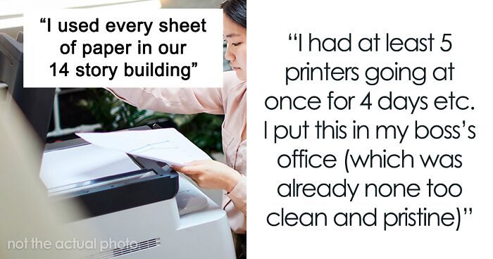 Employee Uses All The Paper In The Office To Print 30k Pages Of Websites After Their Boss Yelled At Them For Having Links In The Documents