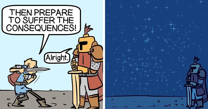 I Make Comics About Heroic Characters And Give Them A Funny Twist (28 Pics)