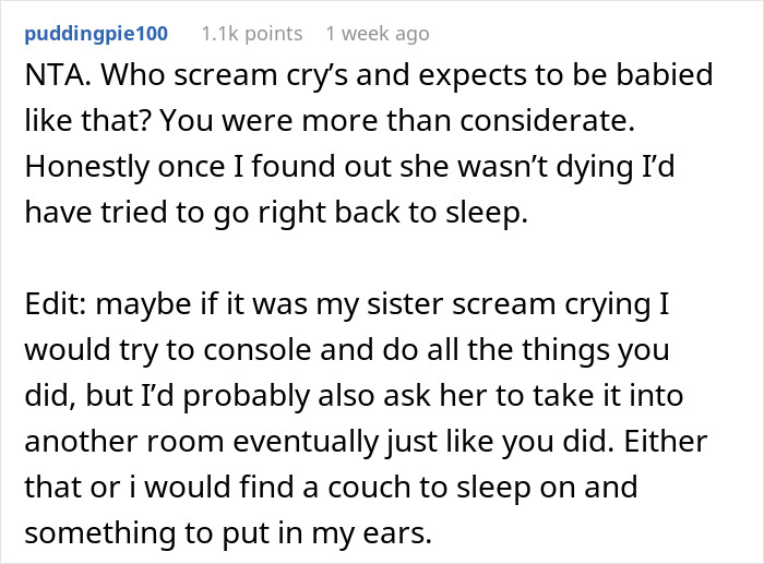 Woman Quits Helping When Roommate Won’t Calm Down For 1.5 Hours And Asks Her To Leave The Room, Results In The Silent Treatment