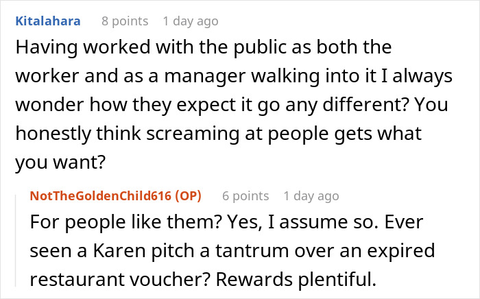 Karen Tries To Intimidate Worker, Demanding They “Do Their Job” And Help Her, So They Maliciously Comply