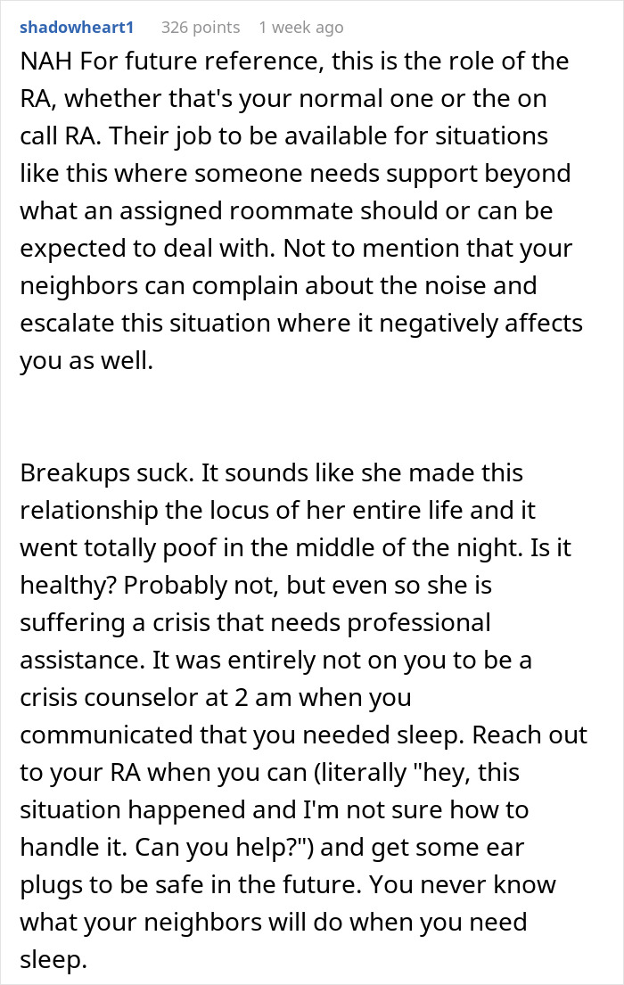 Woman Quits Helping When Roommate Won’t Calm Down For 1.5 Hours And Asks Her To Leave The Room, Results In The Silent Treatment