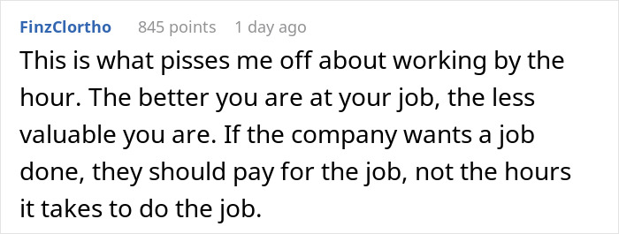 Person Tells How They Messed Up At Work By Doing The Job 5 Times Faster Than The Previous Employee