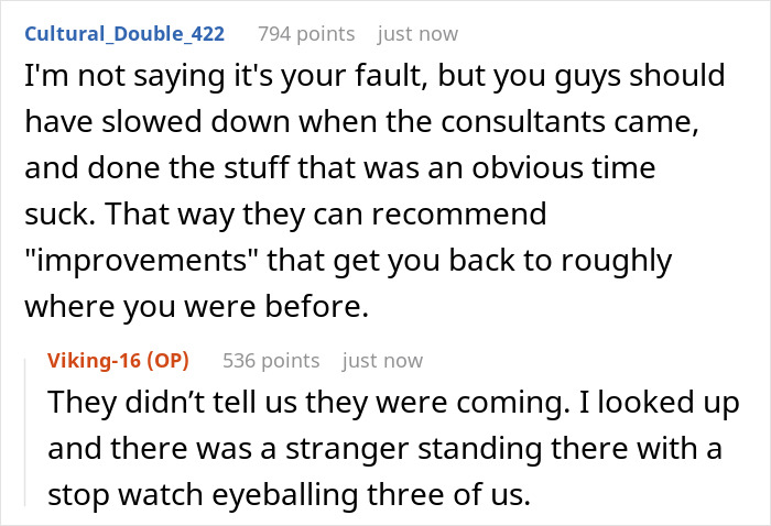 “Time Study” Consultant Blasted Online By Upset Employee, Claiming They’ve Ruined Efficiency At Their Workplace