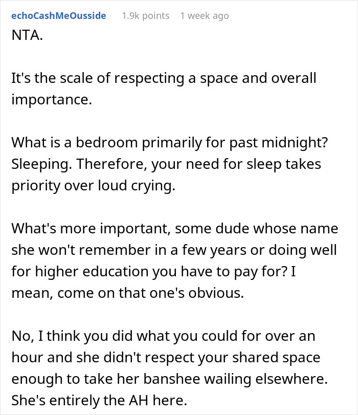 Woman Quits Helping When Roommate Won’t Calm Down For 1.5 Hours And Asks Her To Leave The Room, Results In The Silent Treatment